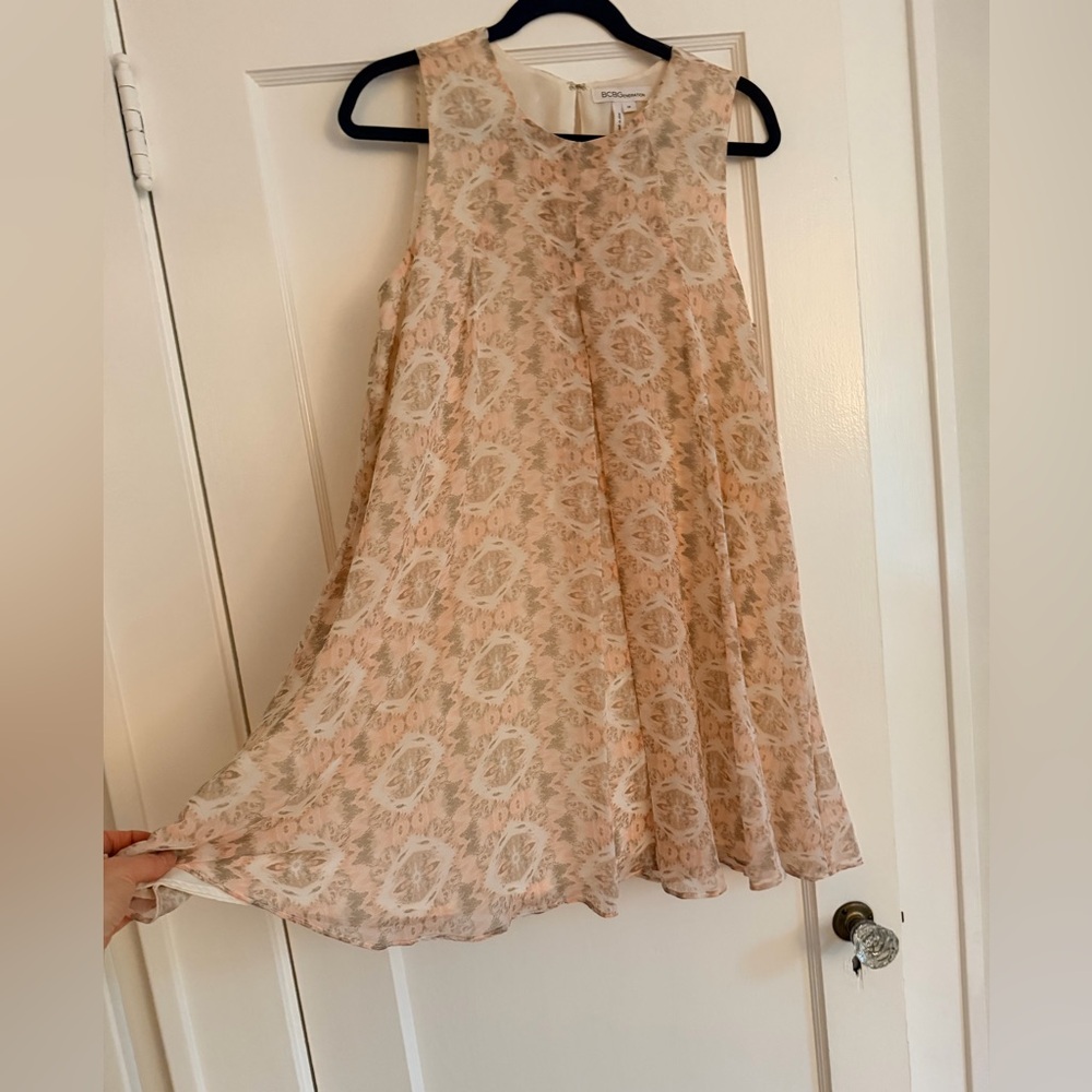 BCBGeneration Floral Pink and Cream Dress